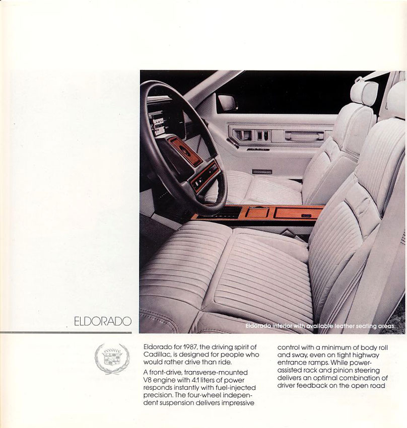 1987 Cadillac Brochure Page 35